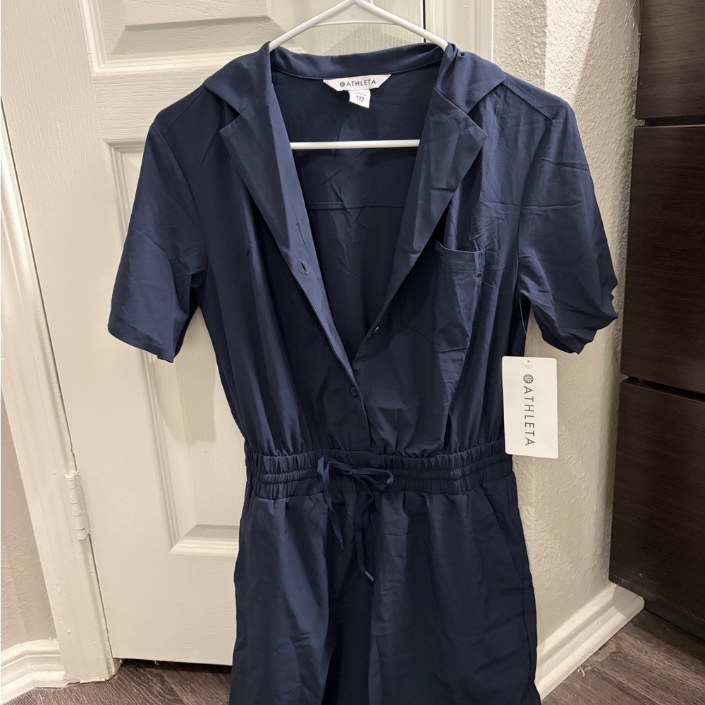 Athleta Avenue Romper in Black - Picture 2 of 4
